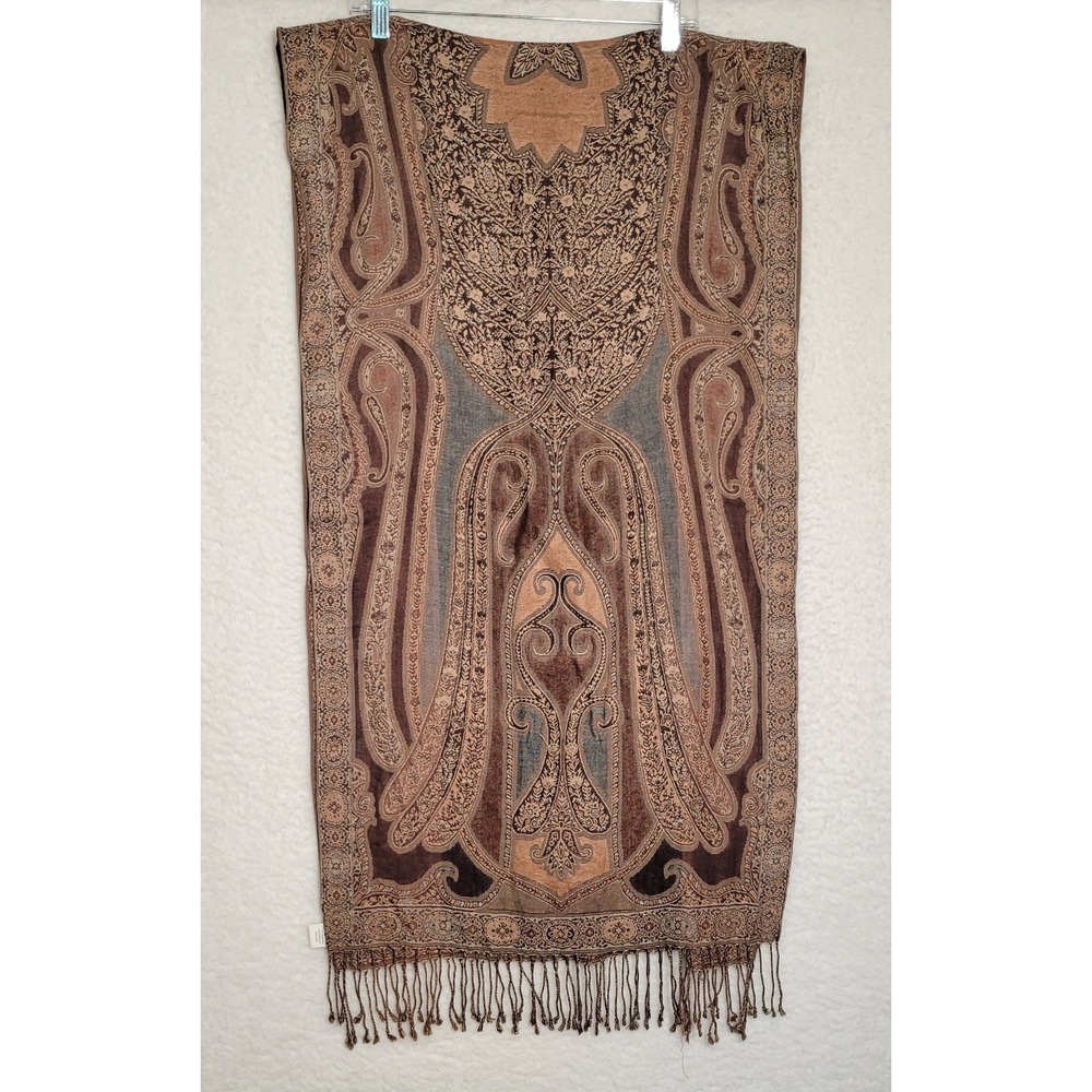 Women's Scarf 100% Viscose 21" x 76" Fringe Shawl Wrap‎ 0382